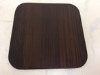 YE-6　国産間伐材使用 角マウスパッド ブラウン Thinned Wood Mouse Pad Dark Brown