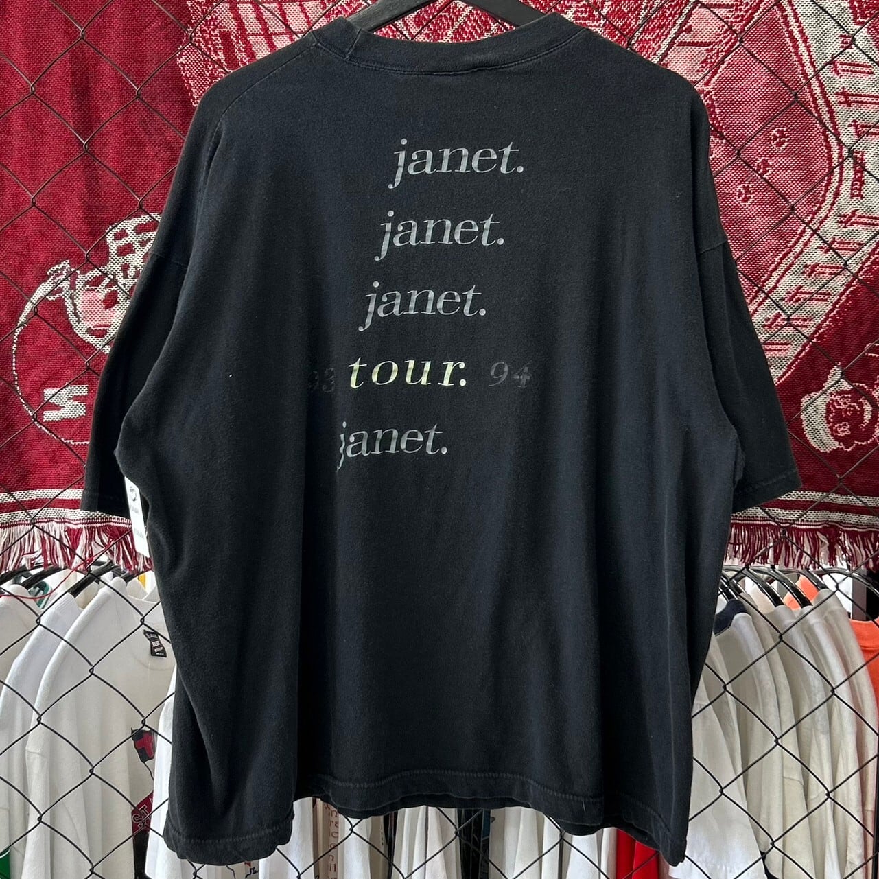 90s ジャネットジャクソン アーティスト系 半袖Tシャツ デザイン