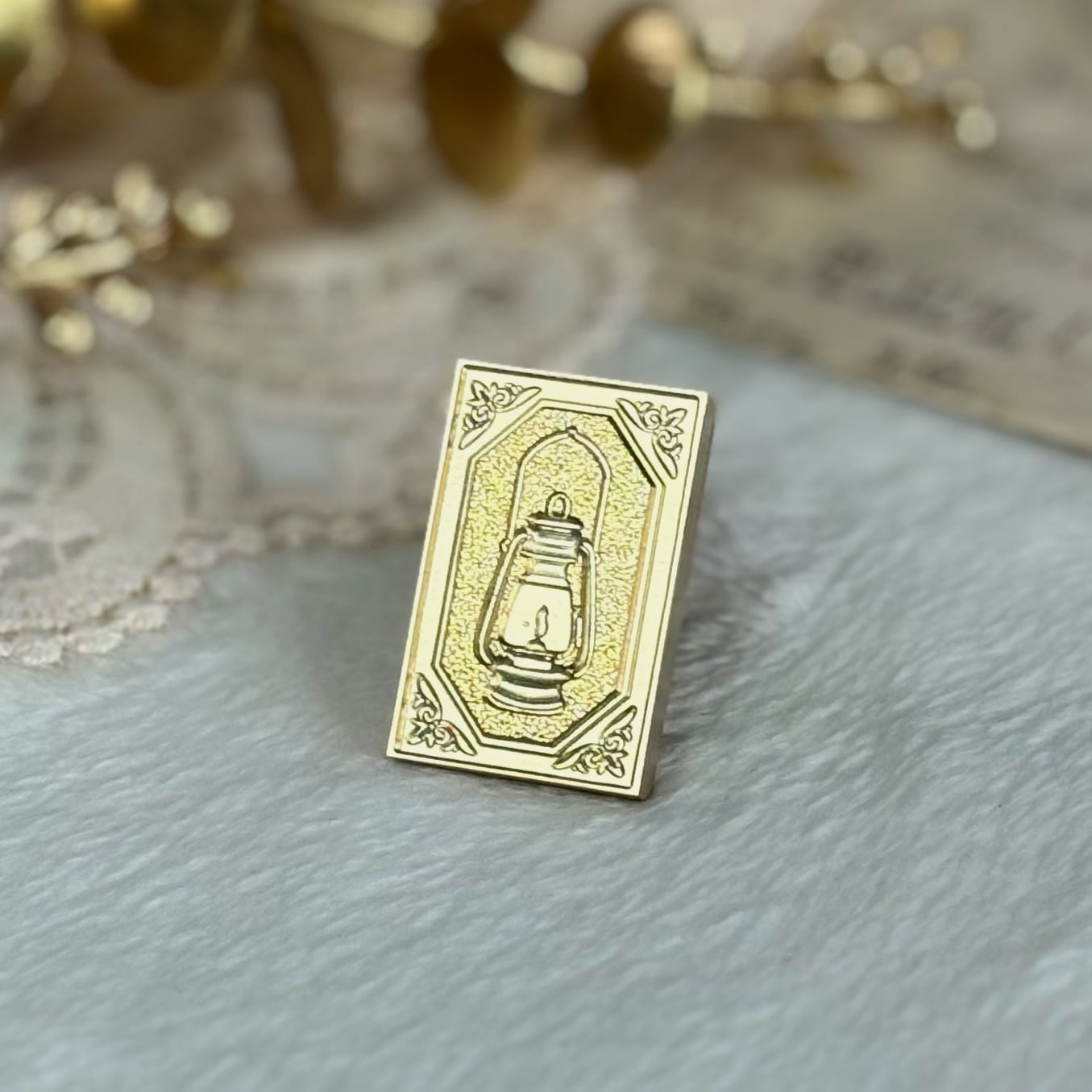 【縦28㎜×横18㎜】ランタン【スタンプヘッド】#SWH-94