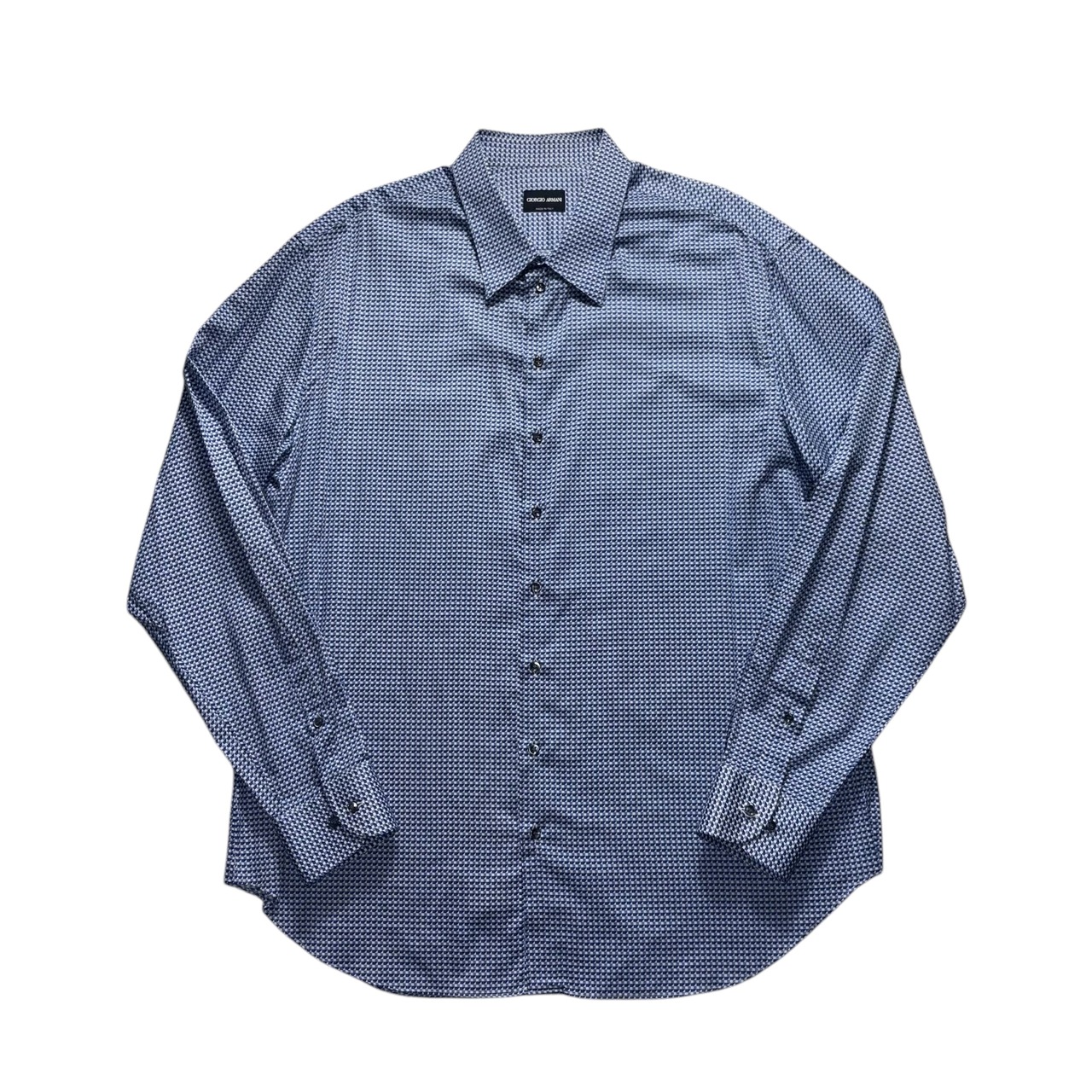 GIORGIO ARMANI geometric pattern oversized shirt