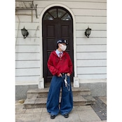 VINTAGE ストリート スプレー加工 ジップパーカー T1863