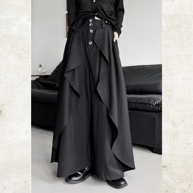 Drape Flare Wide Pants　H0260