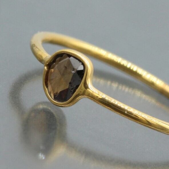 アパタイト リング【11号】 Silver925×18KGP ☆クラックがあるため