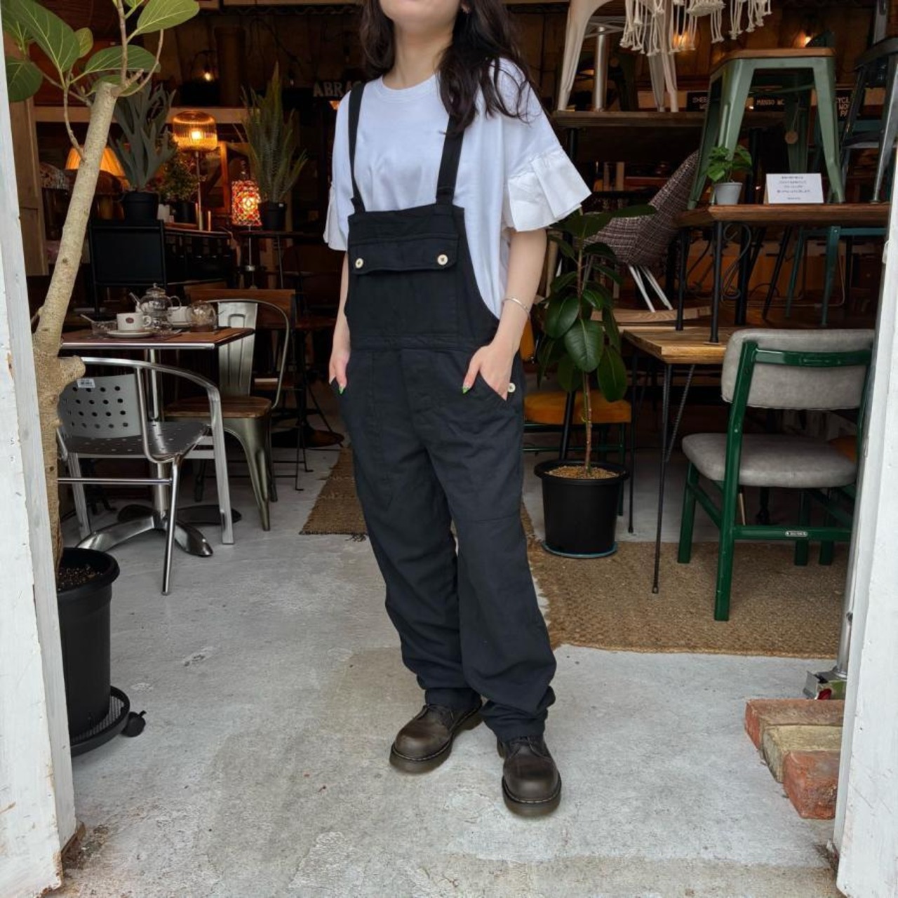 UNIVERSAL SEVEN　ユニヴァーサルセブン　 ロイヤルキーポンチラッフルスリーブワイドTシャツ　シロ×シロ　Tシャツ　ブラウス　UNIVERSAL TISSU　半袖