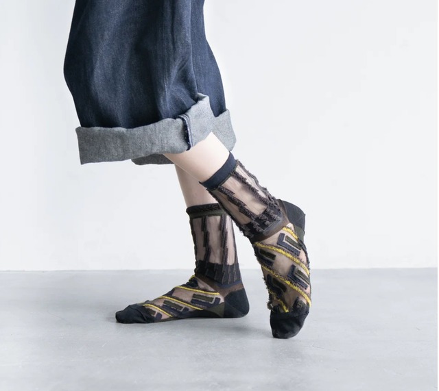 COQ KANAKOKAJIHARA /【23−25cm】window light socks