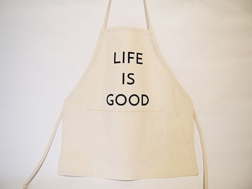 キッズ エプロン "KID'S APRON" (LIFE IS GOOD)