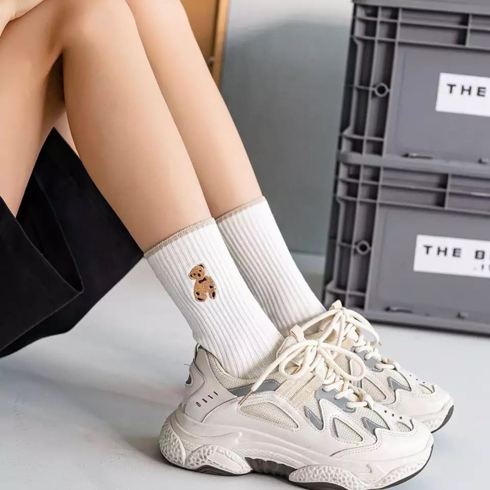 Bear socks 6色 くまちゃん靴下 カジュアル インポート品 韓国