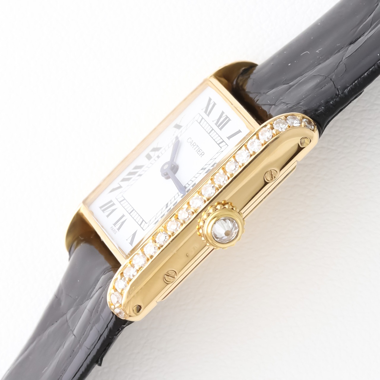 カルティエ タンクルイ XS ゴールド PARIS 純正ダイヤモンド