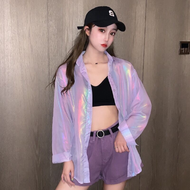 トップス ルーズシャツ ロング 1号婦人8374419493