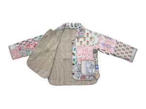 ＜PHET AND PLOY＞QUILTED JACKET キルト ジャケット キッズ（khaki stripe）