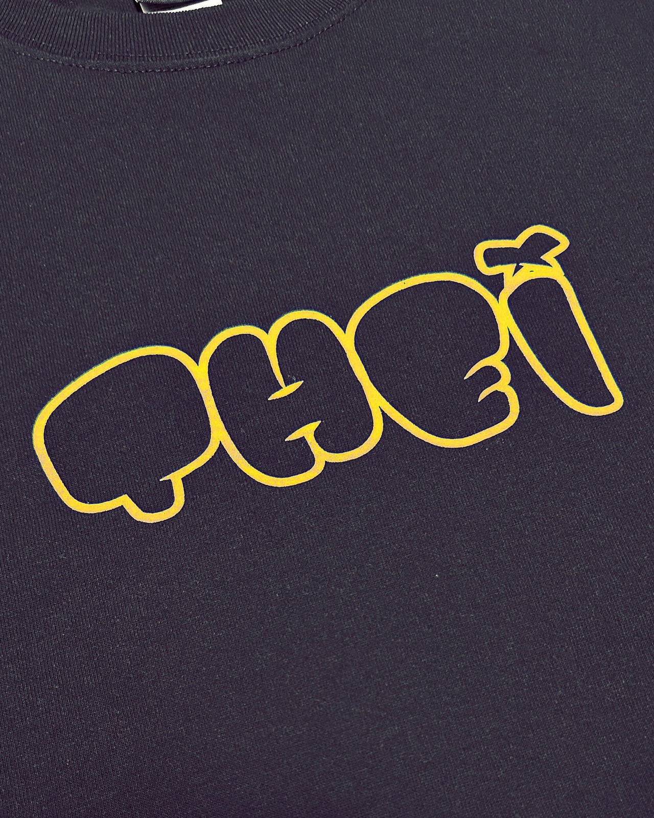 BUBBLE MAGNUM WEIGHT BIG SILHOUETTE T-SHIRT - NAVY