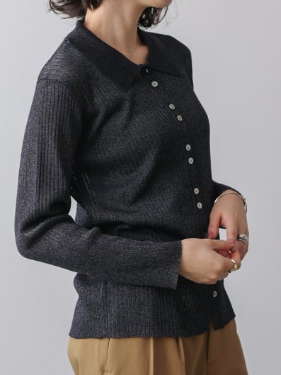 POLO COLLAR KNIT(ﾎﾟﾛｶﾗｰﾆｯﾄ）【5534201】select by Bou Jeloud | CIEL'AIR