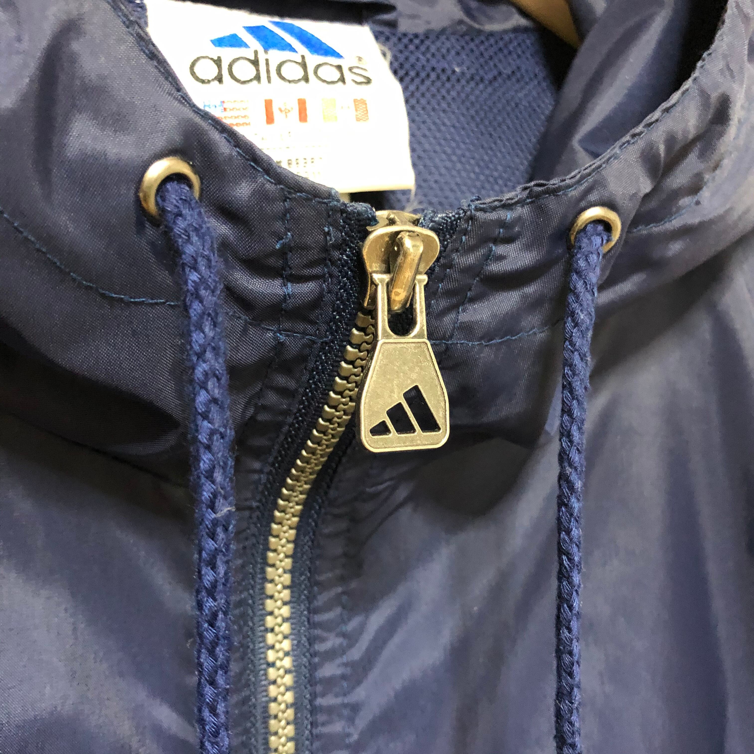 アディダス adidas ナイロンジャケット ジャンパー スイングトップパープルサイズ