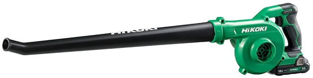 HiKOKI(ハイコーキ) 14.4V 18V 兼用 ブロワー RB18DC 大風量 低振動 風量3段切替+無段変速スイッチ ガーデンノズル・バッテリー1個・充電器付き 充電式 ブロアー 洗車 RB18DC(BCL)