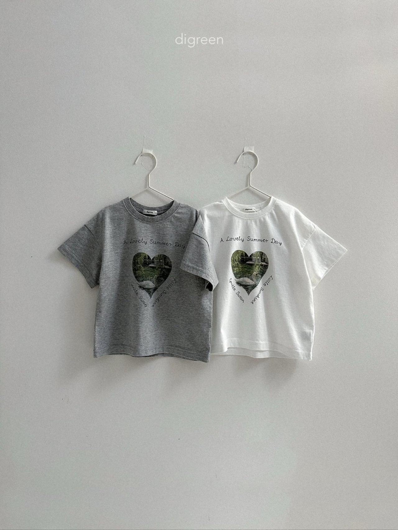 【取寄/韓国直送】digreen 26/SM  ピュアスワンTシャツ｜夏服｜韓国子供服