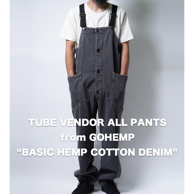 GO HEMP ゴーヘンプ デニムパンツ W36 コットンヘンプ