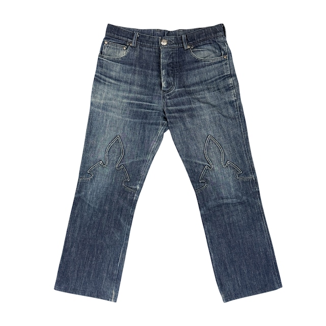 【CHROME HEARTS】クロムハーツ "フレアニー クロスボールボタン" 90's-00's デニムパンツ