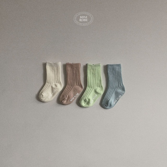 【即納】minirobe  pastel socks