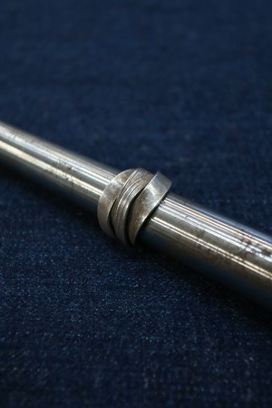 Silver ring “design overlap”