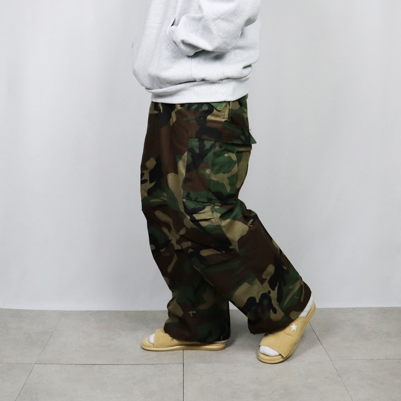 DEADSTOCK】U.S.ARMY M-65 FIELD TROUSERS 米軍 ウッドランドカモ 