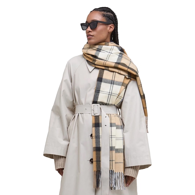 Barbour バブアー Hailes Tartan Scarf Hessian Navy Tartan ヘイルズ タータンチェックスカーフ LSC0426