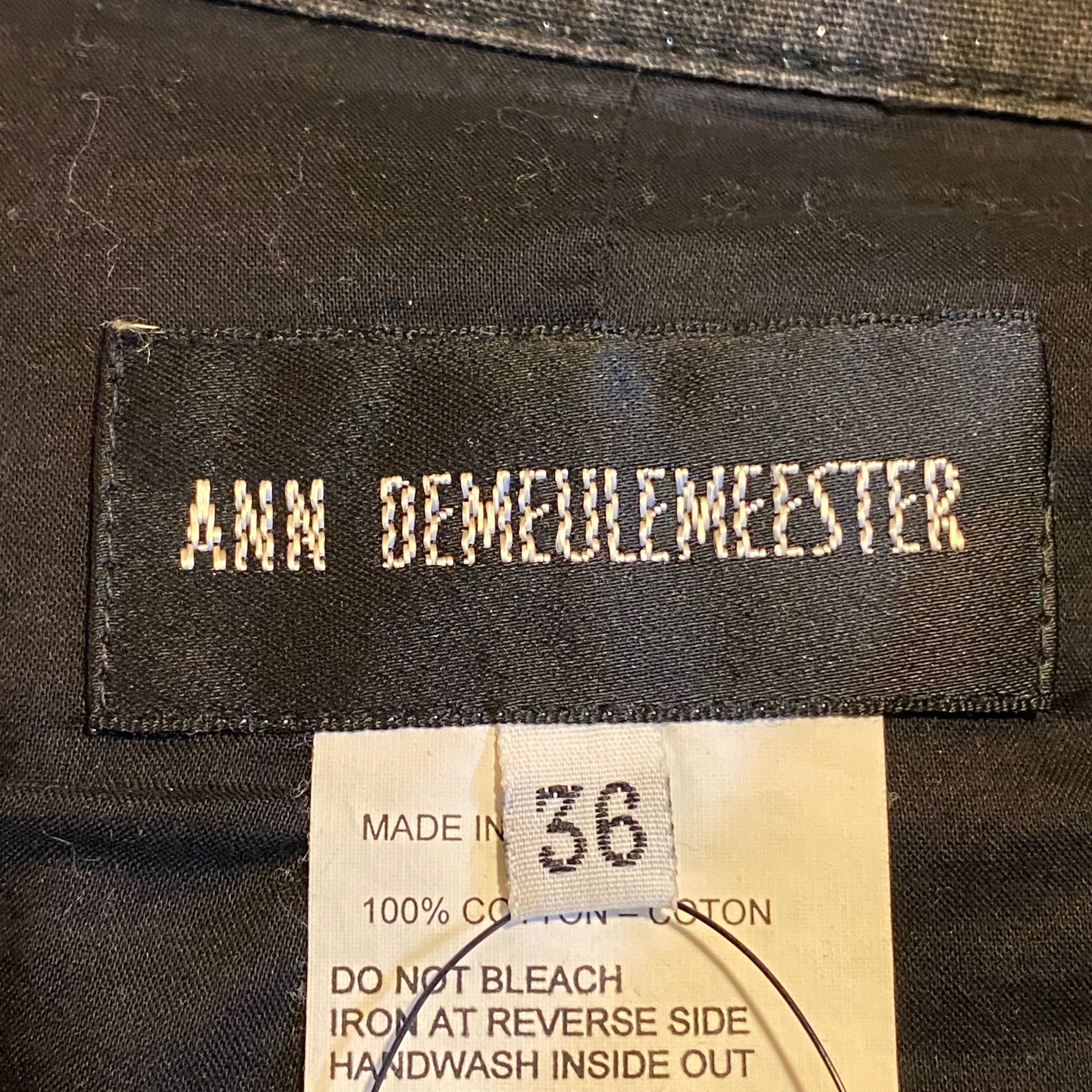 ann demeulemeester glitter denim jacket | NOIR ONLINE