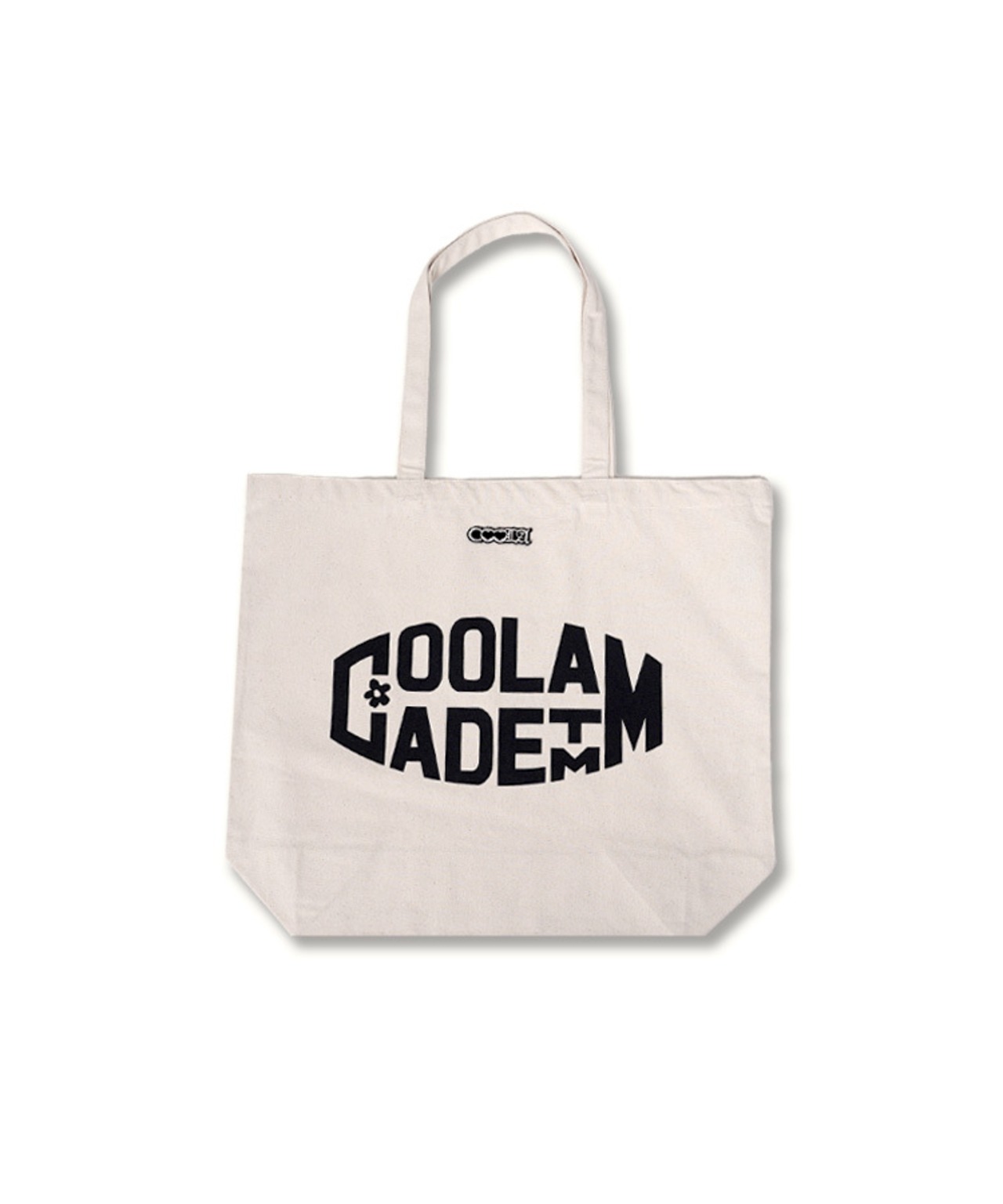 【直営限定ITEM】COOLA オーバルロゴプリントラージトートバッグ (BLACK)　CQ-48550H