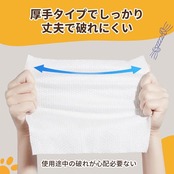 SUNNY DOGGY ペット ウェットティッシュ 厚手 大判サイズ 80枚×6個 犬 ボディシート 足拭きシート 耳・目の周り 全身清潔用 猫 ペット用 なめても安心 ノンアルコール 無香料