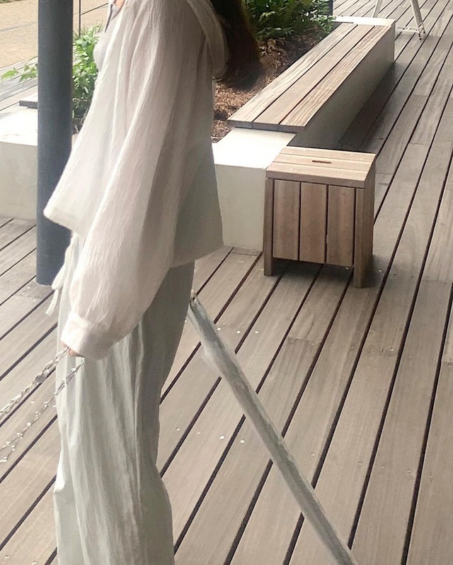 (予約) LITER / Yui hood blouse 2color