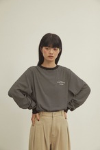 DU250720  Embroidery Striped Long T Shirt