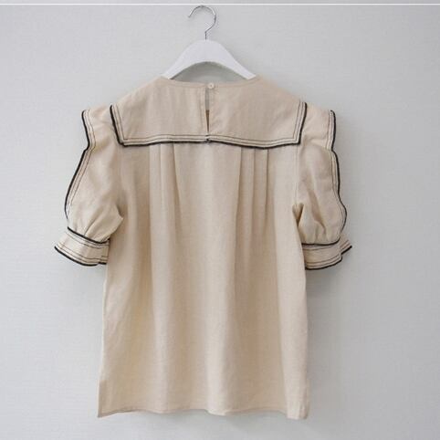 織り柄チェック 【極美品◎レトロ(M)】ブラウス•ハーフパンツ