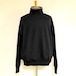 Layered Sweat Turtle Neck　Black