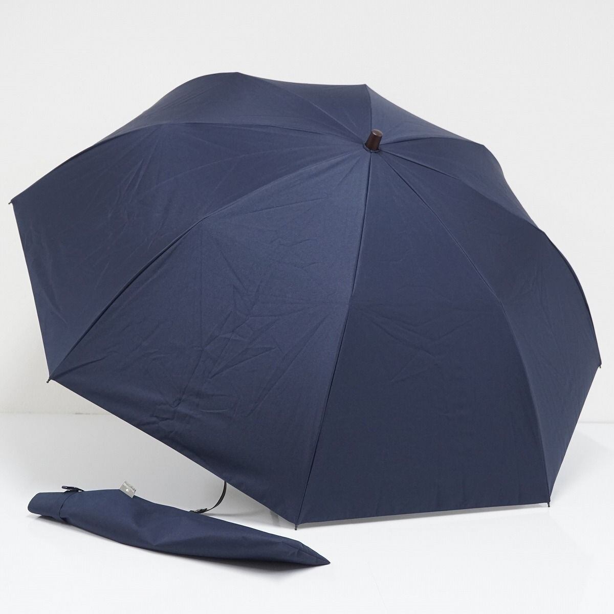 日傘 サンバリア100 完全遮光折日傘 USED美品 2段 無地 大判