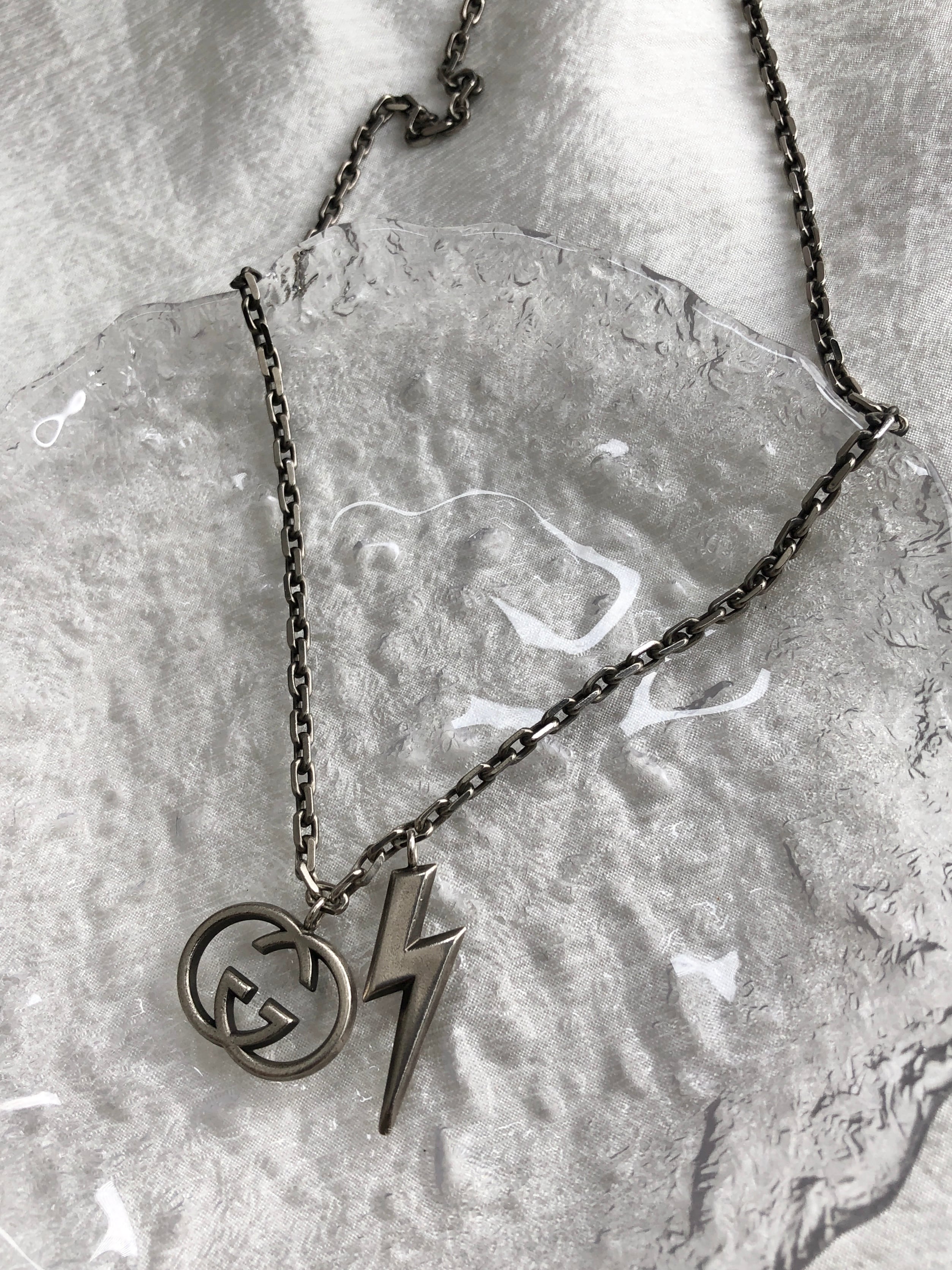 GUCCI グッチ ネックレス シルバー GG 925 イナズマ vintage