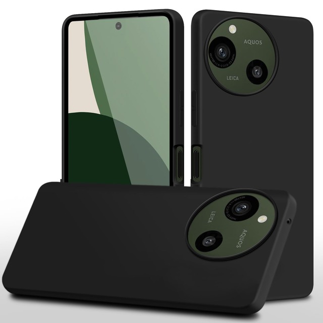 Yidahe AQUOS R10 R9 用 ケース シリコン TPU SH-51F SH-51E 用 カバー 薄型 ソフトケース 韓国(ブラック)
