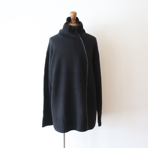 Ujoh " Turtle Neck Knit ( Black )"