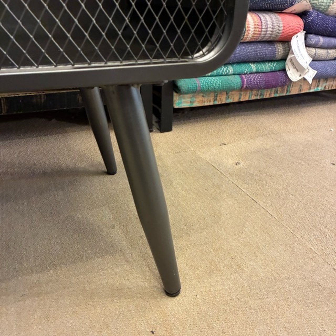 Wood＆Iron Mesh Cabinet L　ウッド＆アイアンメッシュキャビネット　L　3段　ミリタリー　収納家具　棚　リビング　寝室　ガレージ　インダストリアル