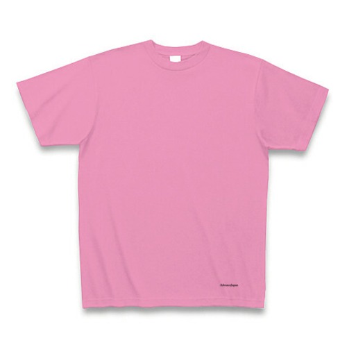 無地 Tシャツ ヘビーウェイト5.6oz (AdvanceJapan小ロゴ入り) ピンク