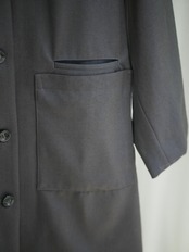25aw 受注アイテム : RITSUKO KARITA - Boyish flare coat〔rich〕Ink black