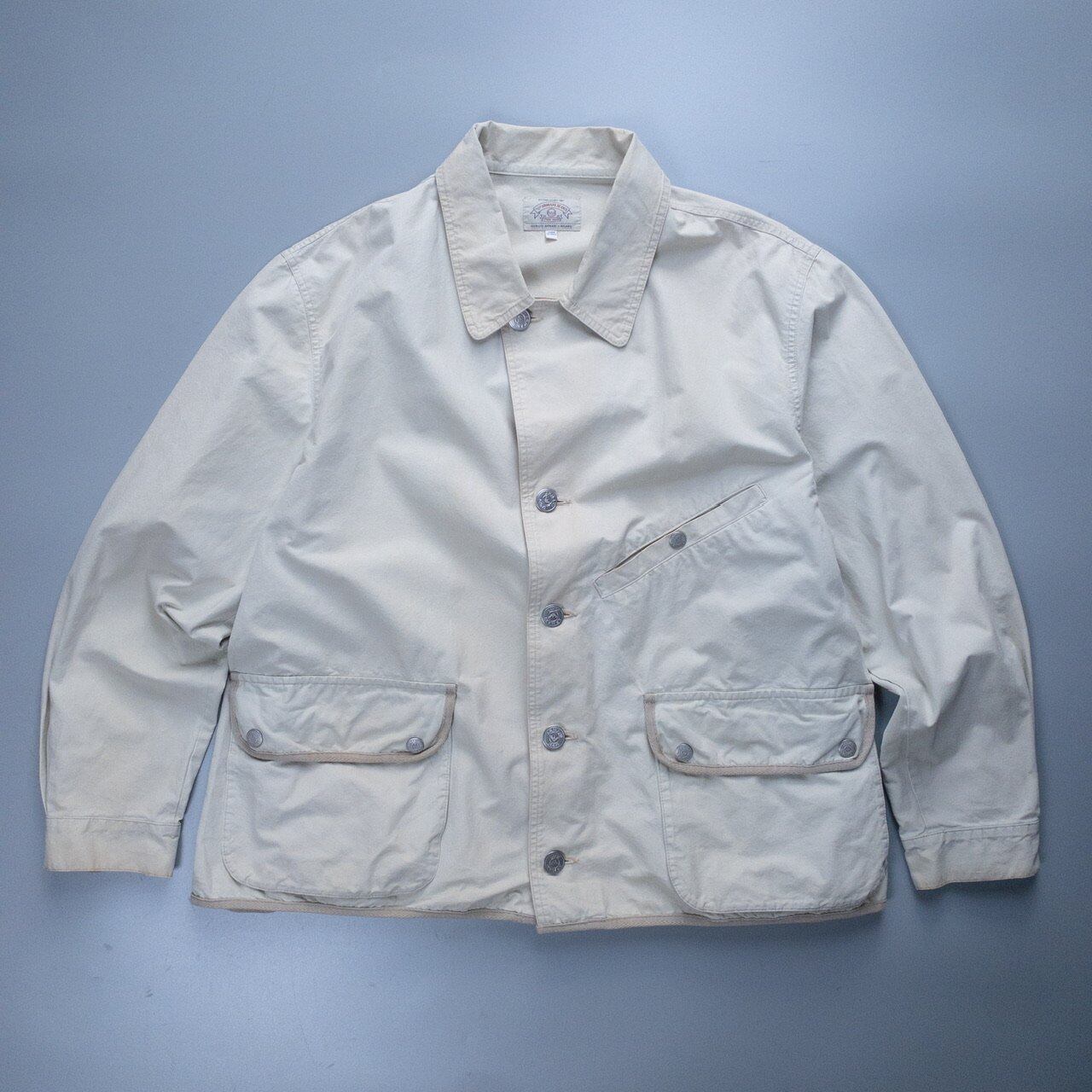 ARMANI JEANS ワークコート コットンツイル ホワイト 春秋 ARMANI JEANS Cotton Canvas Workers Jacket | jose