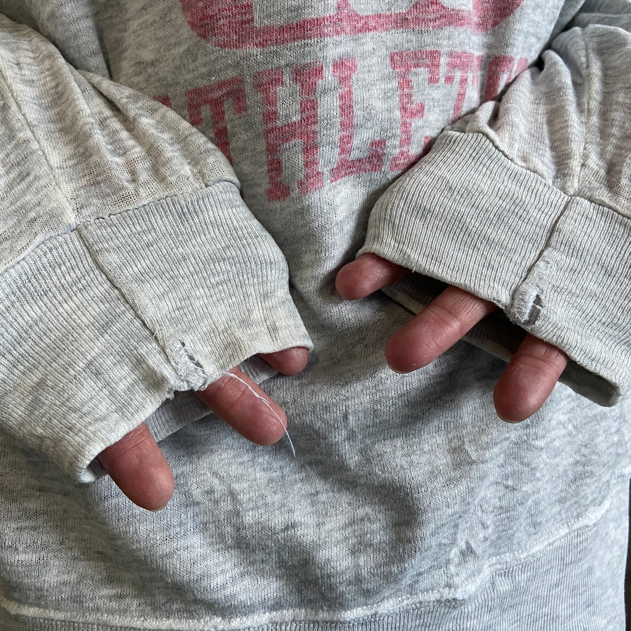 USA製 80年代 青刺繍タグ前期 Champion チャンピオン 3段 カレッジロゴ 