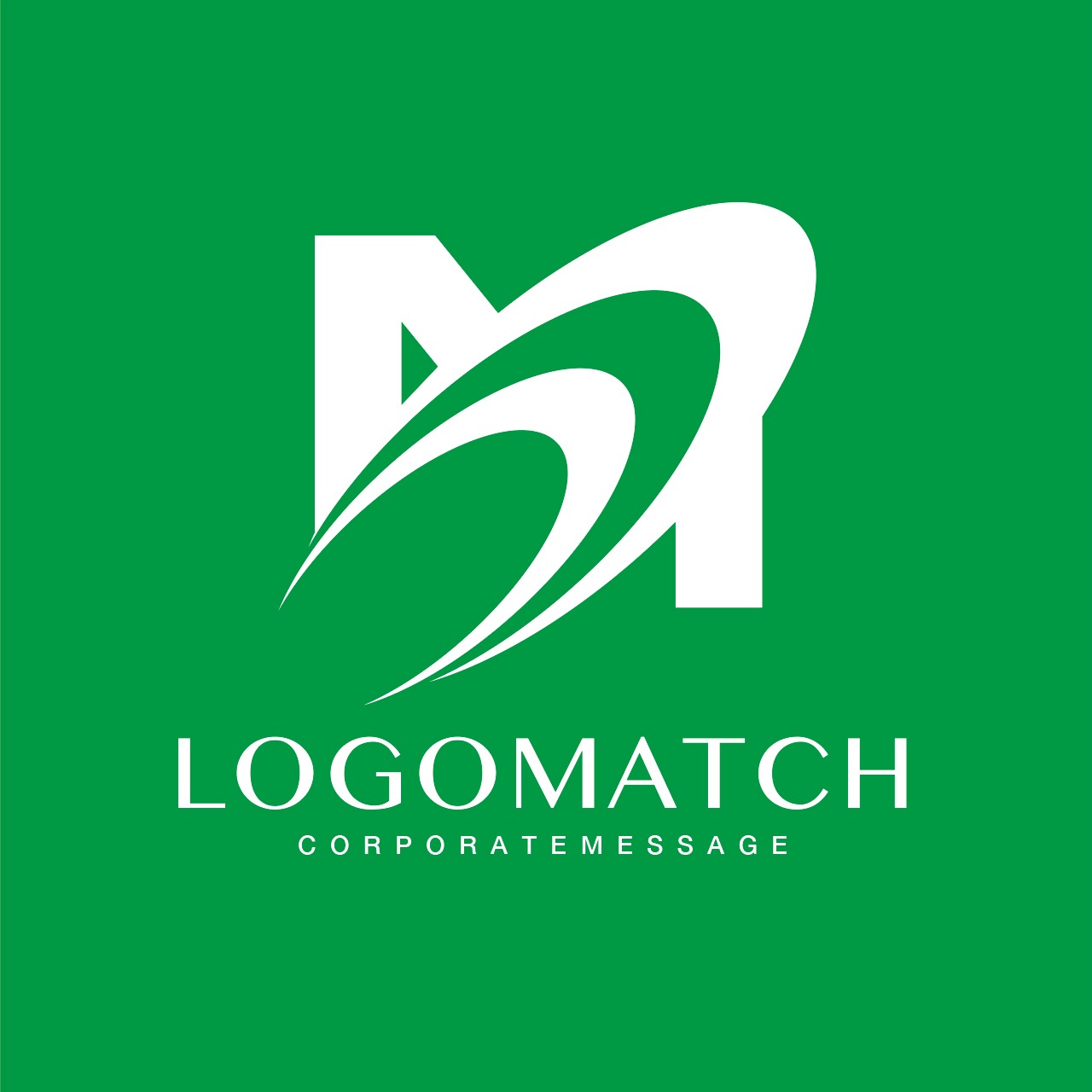 飛躍とスピード感のMのロゴ