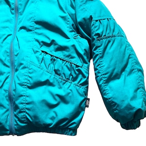 vintage MONCLER turquoise color down jacket