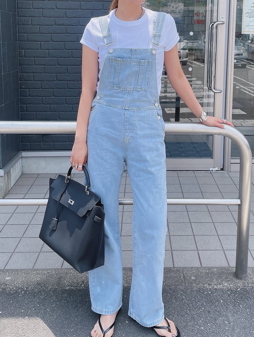 サロペット オーバーオール デニム オーバーサイズ ゆったり