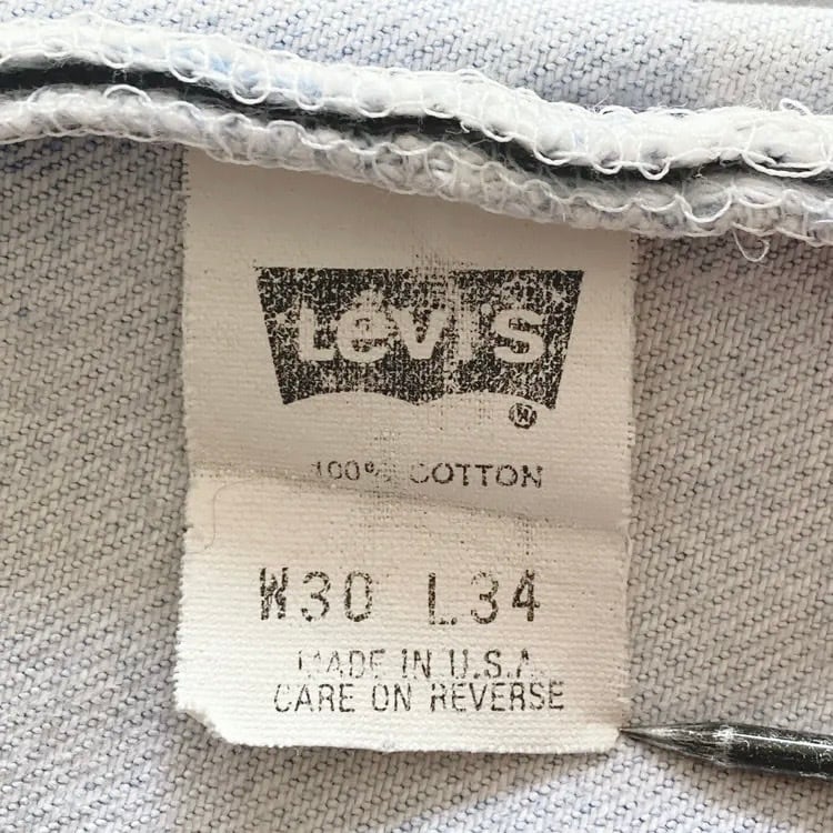 W30 L34】90s US.Levis 501 リーバイス エルパソ工場(522) ボタン裏