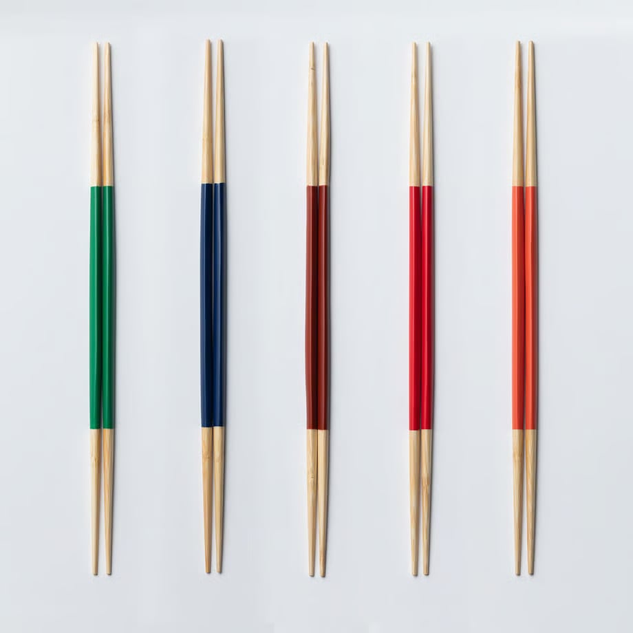 白竹三角 両研取箸