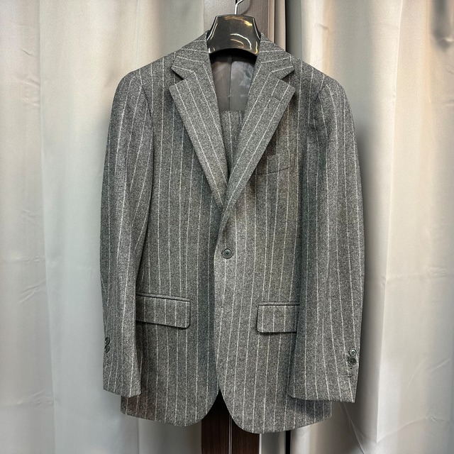 BEAMS F WOOL STRIPE SUIT 42