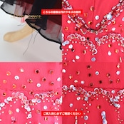 フォーマル 衣装 Luxe Style リュクススタイル ドレス ワンピース レッド系 ブラック系 シルバー系 赤 黒 シルバー キャバドレ パーティ ダンス スパンコール 編み上げ グラデーション ナイトドレス ステージ衣装