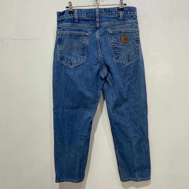 90s carhartt テーパードデニムパンツ　インディゴカラー　W33L30