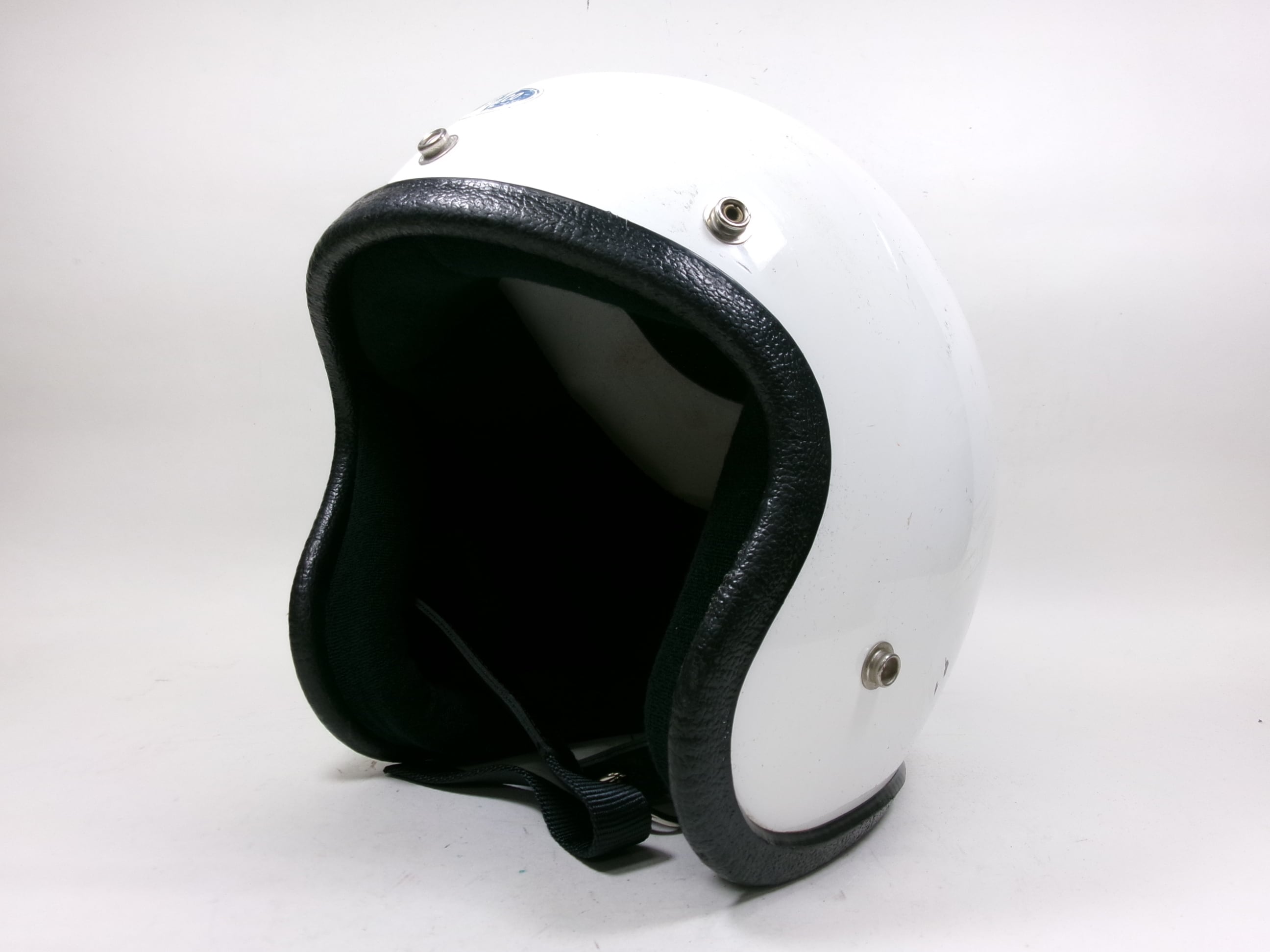 70s BUCO SCOT ジェットヘルメット 白 目深加工済み M ☆ ブコ ENDURO 
